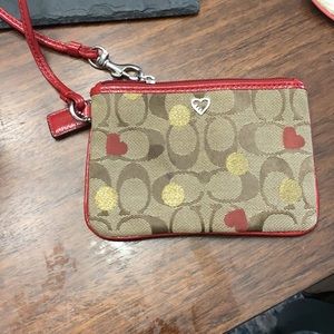 Coach Valentines wristlet
